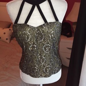 Beautiful glittery top bustiers style